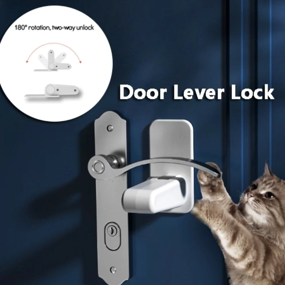 Door Lever Lock Child Pets Safety Lock Door